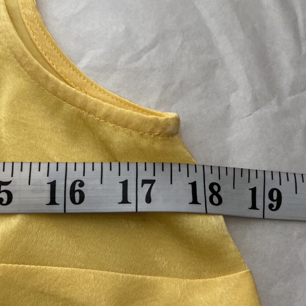 The Limited Women’s Scoop Neck Shell Yellow Sleeveless Top Size Xs — image 6 of 8
